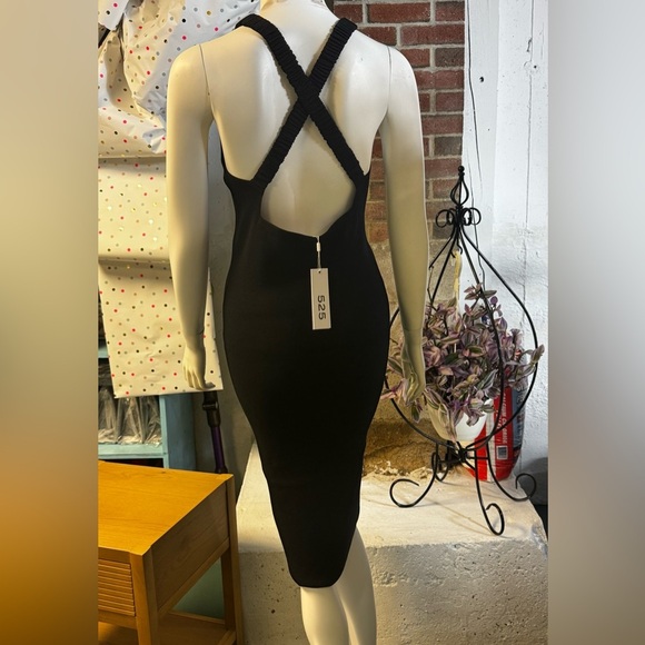 525 America Black Midi Dress Size Small, NWT - Picture 4 of 10